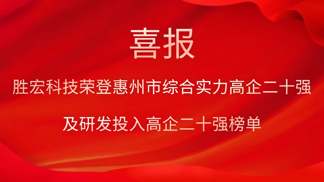 NG娱乐科技荣登惠州市综合实力高企二十强及研发投入高企二十强榜单